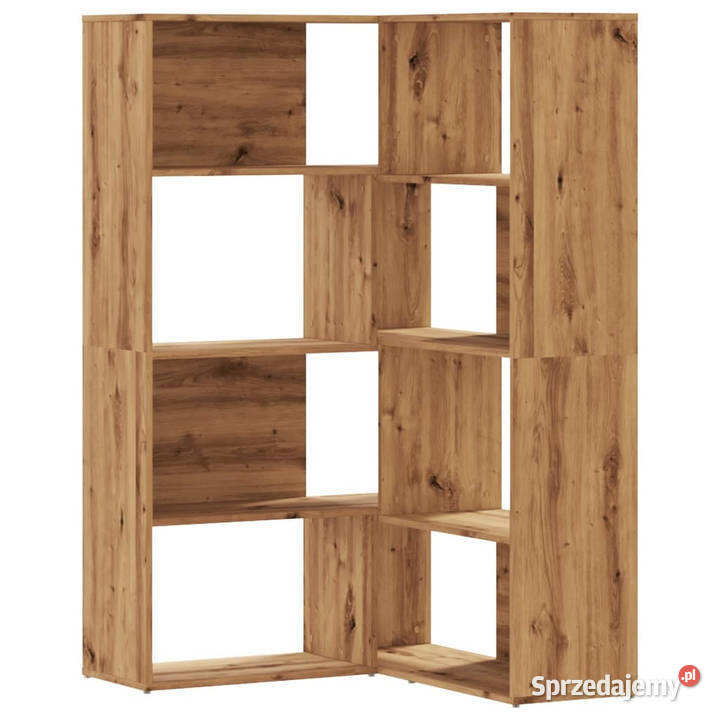 4poziomowy regał narożny dąb artisian 85x85x140 mazowieckie Warszawa