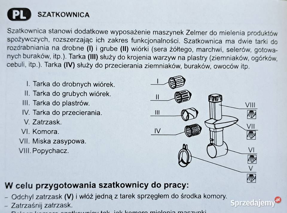 Zelmer 986 maszynka do mielenia szatkownica