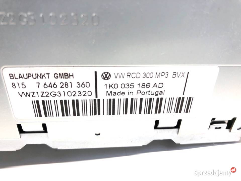 RADIO VW TOURAN 1K0035186AD 0310 ODTWARZACZ