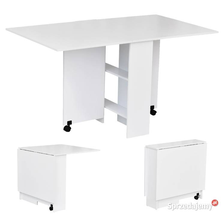 Stół składany kuchenny biały