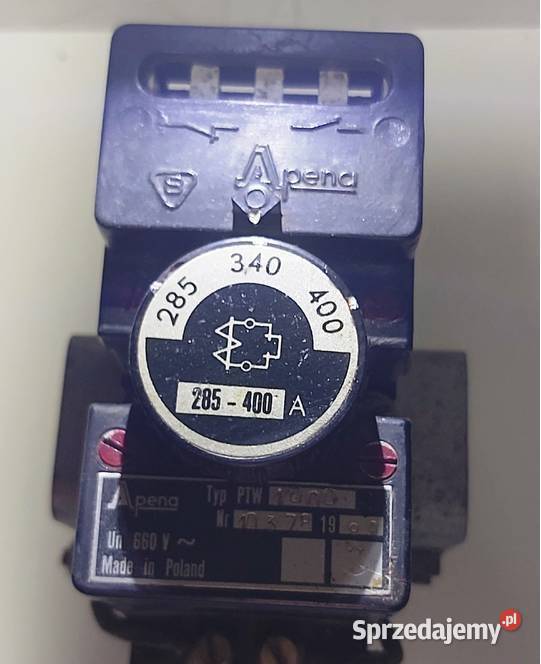 Przekaźniki PTW1000 o zakresie 285400A Łask