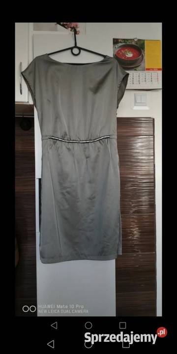 Szara sukienka damska Moszczenica