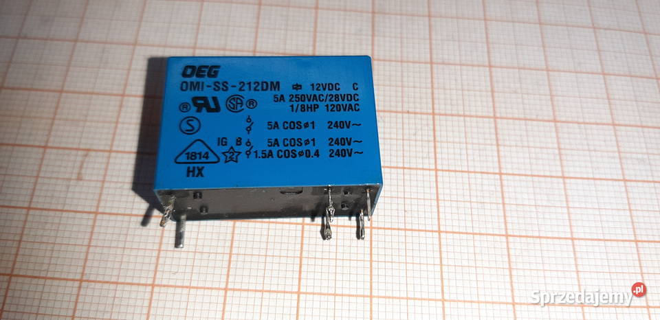 Przekaźnik OEG OMISS212DM 12VDC 5A 250VAC 1 A77 Czechowice-Dziedzice