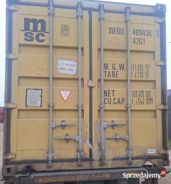 Sprzedam kontener morski 12 metrowy 40DC sprzedam