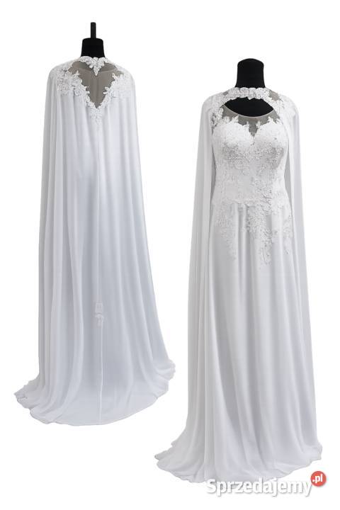 Wyjątkowa sukienka ślubna z Bridal cape 4XL48 Myszków