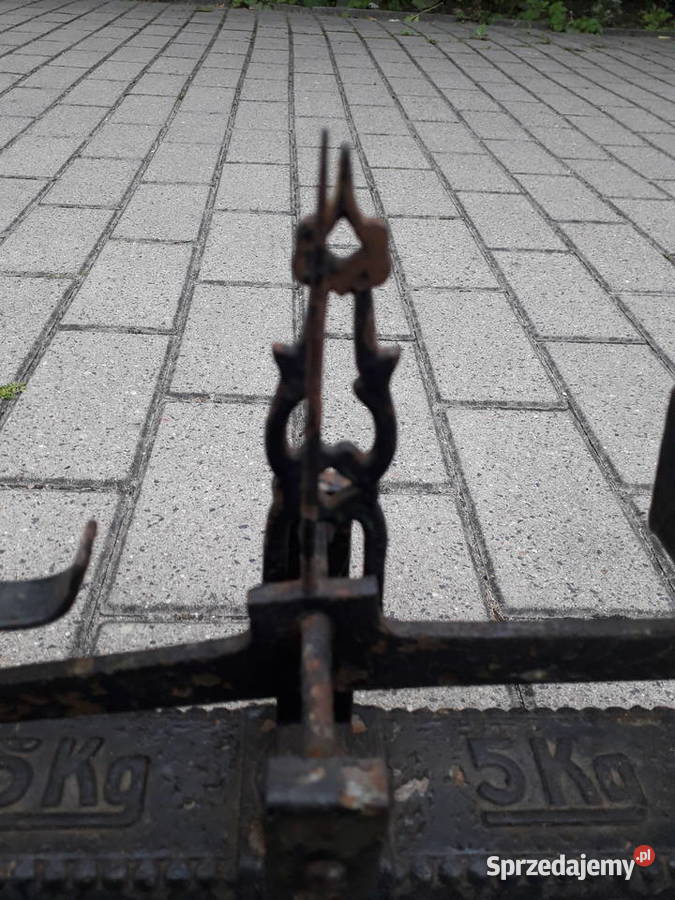 Stara żeliwna waga 5 Warszawa