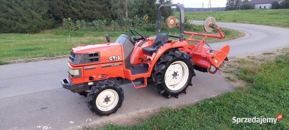 Traktorek Kubota GT3 z glebogryzarką piękny stan Augustów