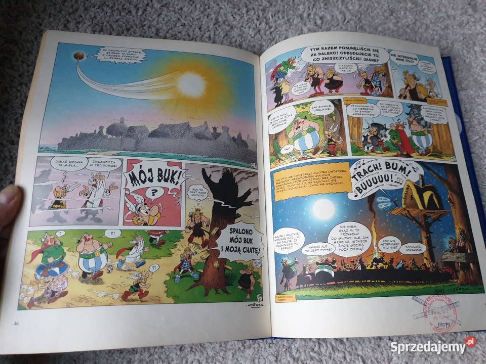 Asteriks Kiedy Niebo Spada Na Głowę wydanie z twarda okładka  Gdynia
