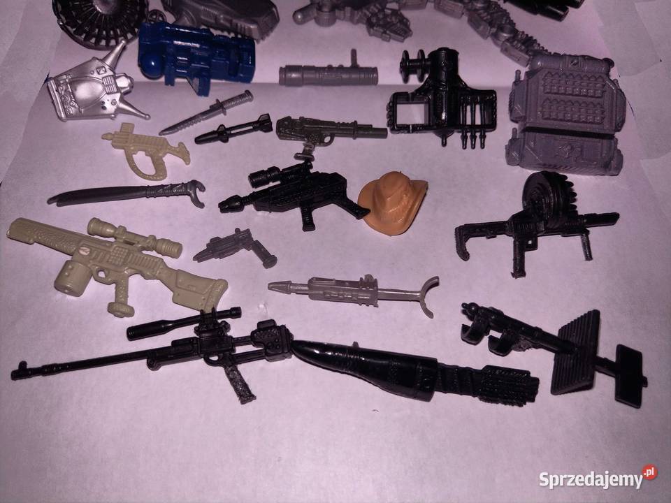 GI JOE zestaw różnych broni i sprzętu figurek kolorowy mazowieckie Warszawa