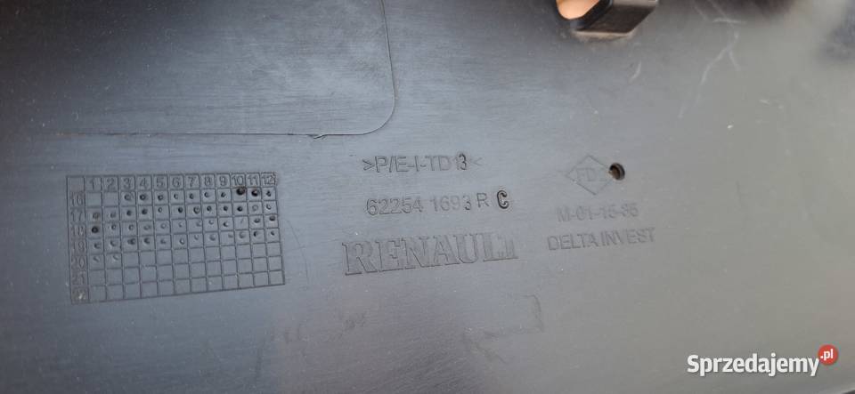 DACIA SANDERO II KRATKA ZDERZAKA PRZÓD ŚRODKOWA Zderzaki Bieleń