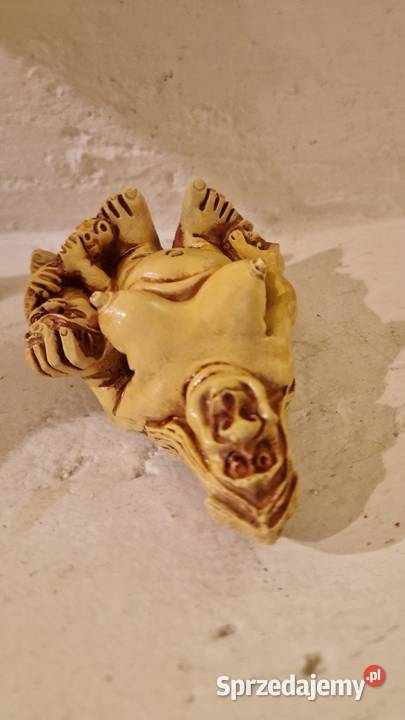 Stara azjatycka FIGURKA JASKINIOWCY vintage lubelskie sprzedam