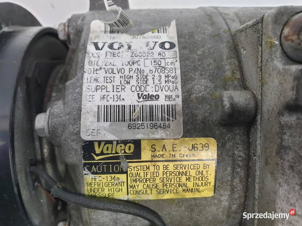 SPRĘŻARKA KLIMATYZACJI Volvo S80 II 32 30780460 Chełm sprzedam