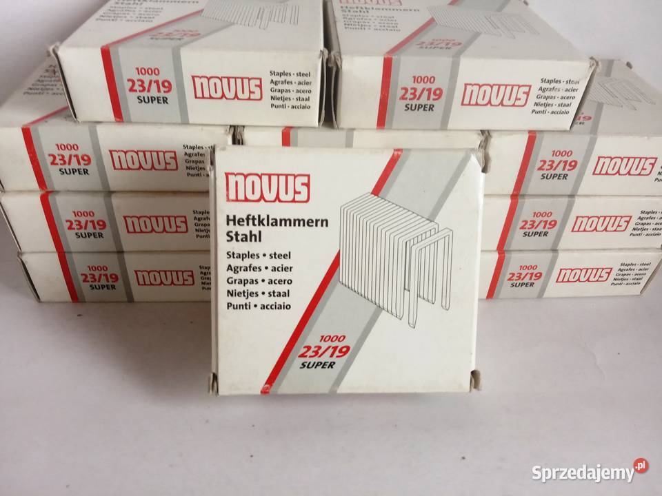 Zszywki do papieru Novus super 2319 nowe 12 op Bełchatów