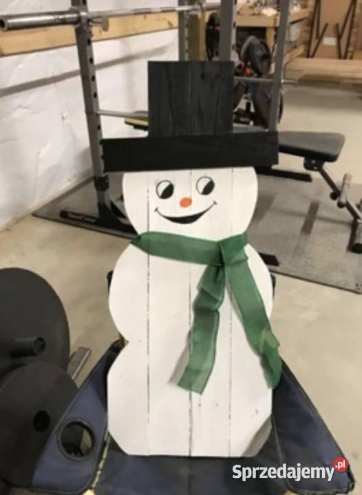 Bałwan drewniany ozdobny Zgierz