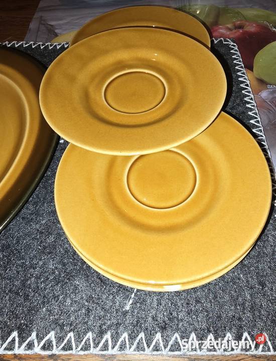 Półmisek Tułowice i małe talerzyki Zastawa stołowa Sosnowiec