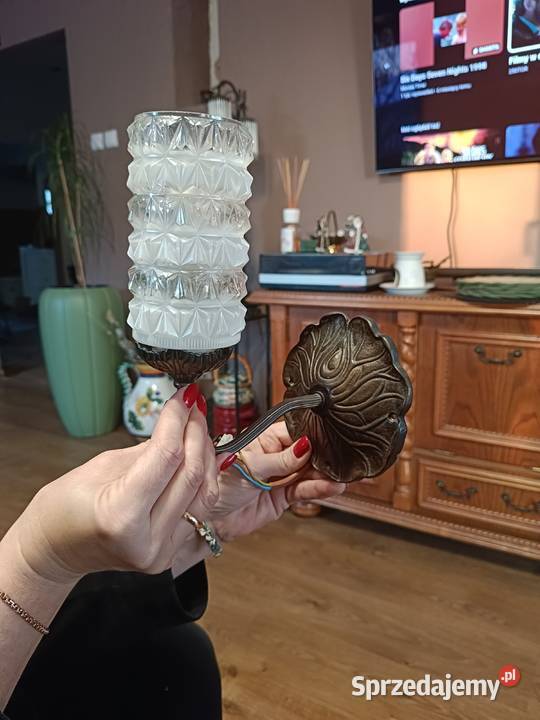 Stare kinkiety z podstawami mosiężnymi i Kinkiety Lipno sprzedam