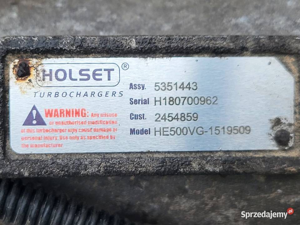 5351443 SCANIA TURBOSPREZARKA TURBINA HOLSET VTG Zawichost