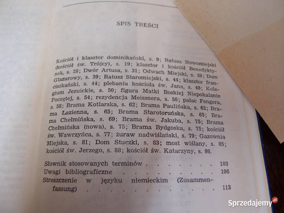 Toruń Nie Istniejący Zygmunt Kruszelnicki PWN Łódź sprzedam