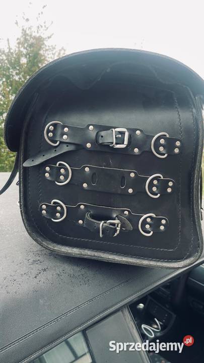 Kufer motocyklowy skórzany duży Tczew sprzedam