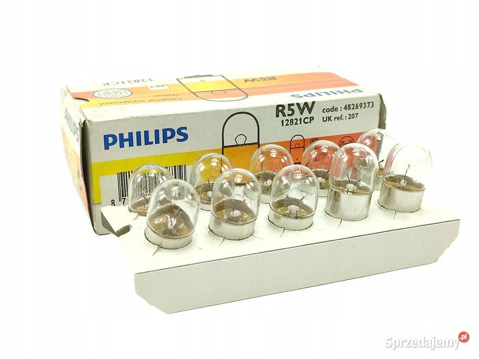 ŻARÓWKA KOMPLET 10 PHILIPS R5W 12V 5W BA15s lubelskie