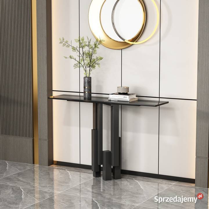 Konsola nowojorska czarna z kamiennym blatem sprzedam