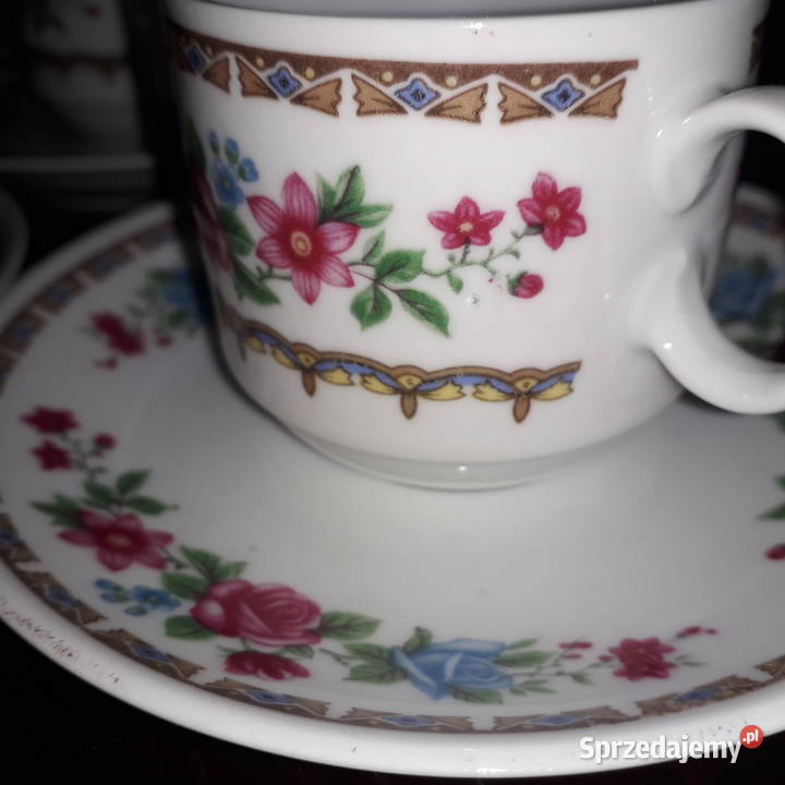 filiżanki sześć sztuk wielokolorowy małopolskie Kraków