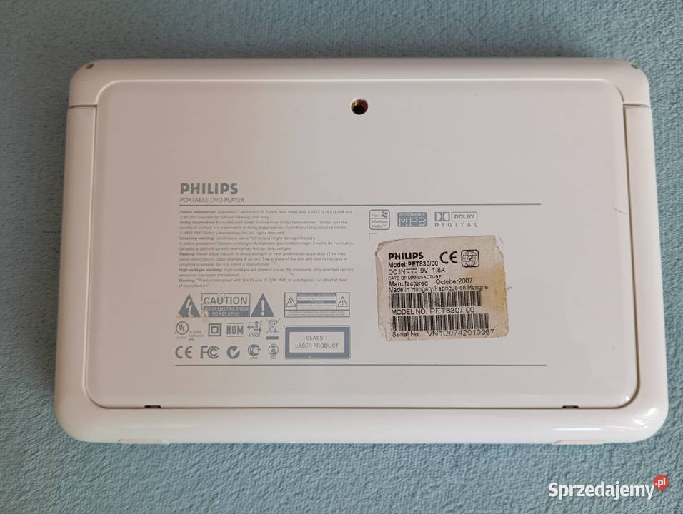PHILIPS PET83000 z Pilotem Przenośny Odtwarzacz