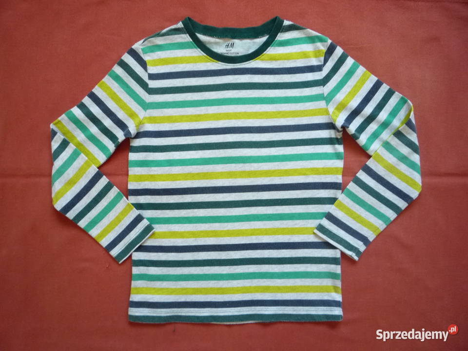 HM r 122128 Bluzka Basic w paski Długi Rękaw długi Szczecin