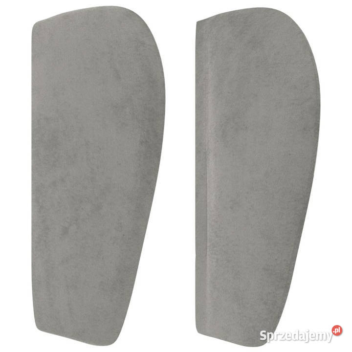 Zagłówek uszak jasnoszary 93x23x7888 aksamitny Warszawa sprzedam