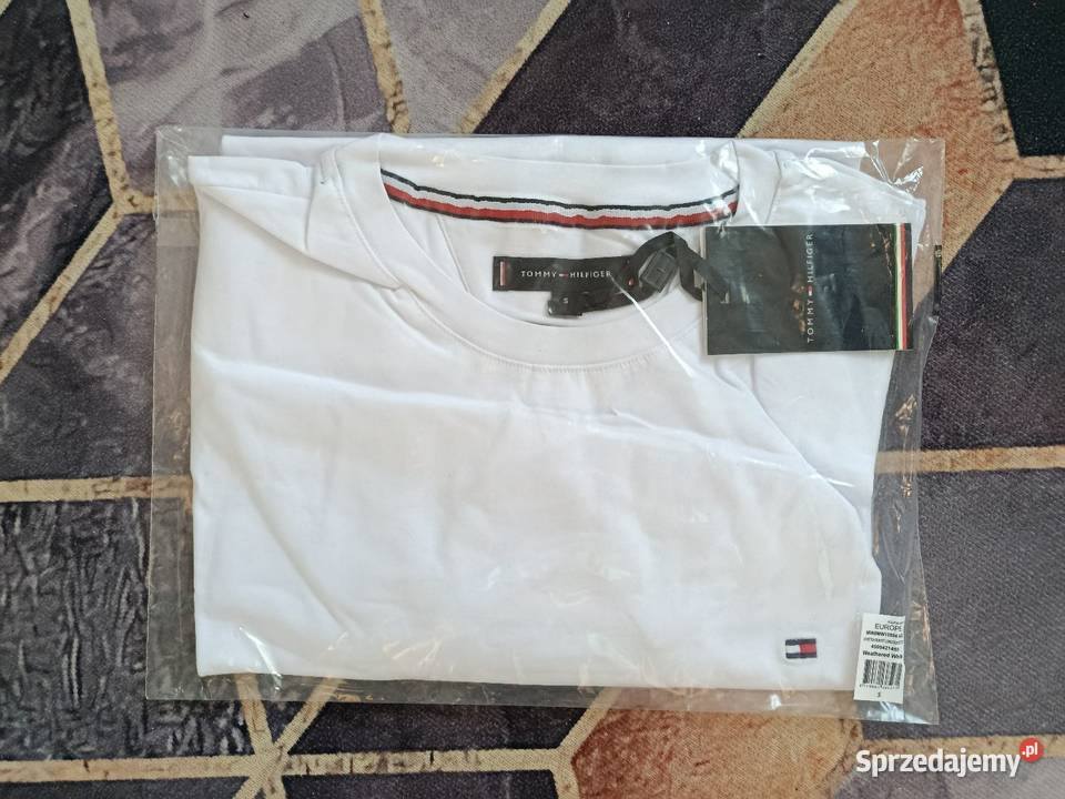Longsleeve Tommy Hilfiger najwyższa jakość biały Rozmiar S Białystok