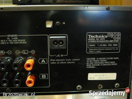 WZMACNIACZ TECHNICS SUV670 POTĘŻNY MOC 2 x 140W Brzozów
