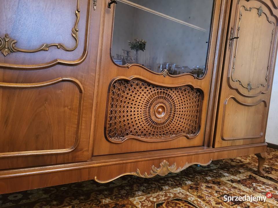 ładna biblioteka serwantka chippendale witryna Sypniewo