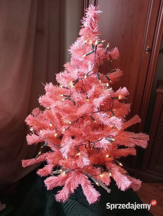 Choinka różowa z lampami wys100 Jaworzno