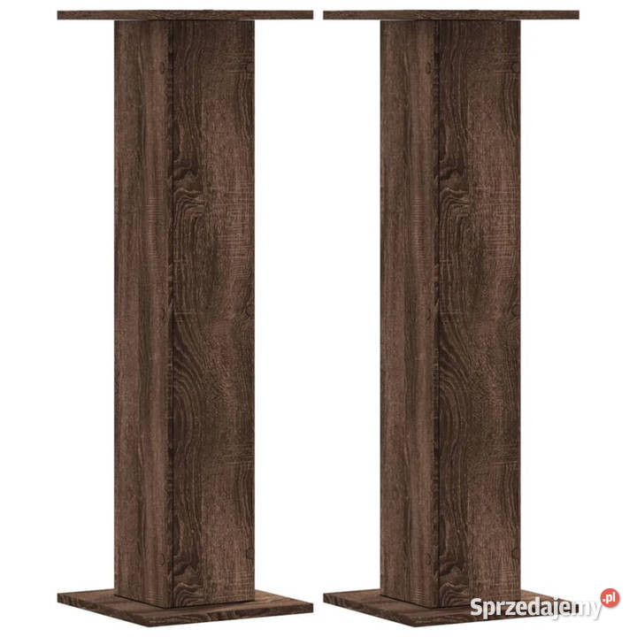 Podstawki pod głośniki 2 brązowy dąb 30x30x95 sprzedam