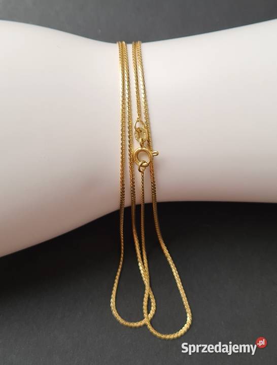 Złoty łańcuszek próba 75018k Długość 60 540 Waga Łańcuszki sprzedam