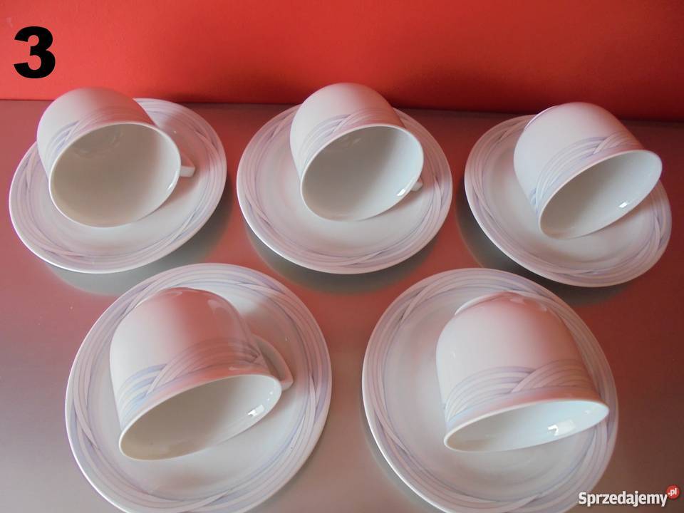 Filiżanki i Spodki 5 WINTERLING komplet Porcelana i szkło Porcelana i szkło Gawroniec