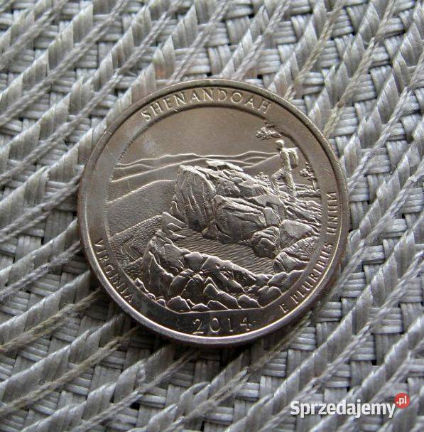 USA Quarter Dollar 2014r P SHENADDOAH wielkopolskie Kalisz