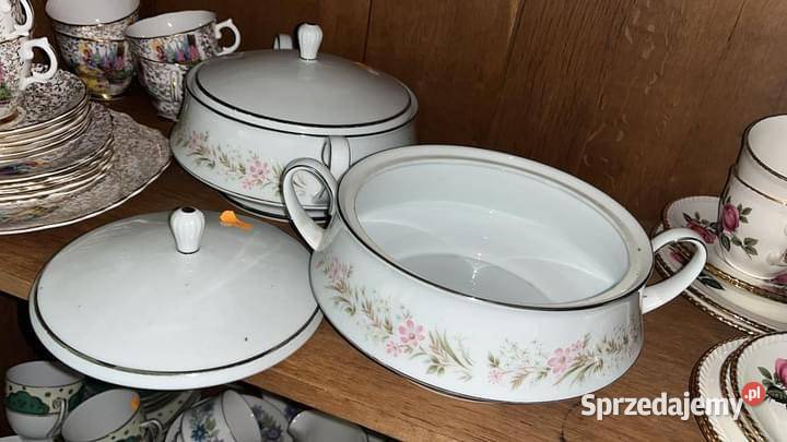 Noritake Japonia Waza z kwiatkami Malowana Gdańsk