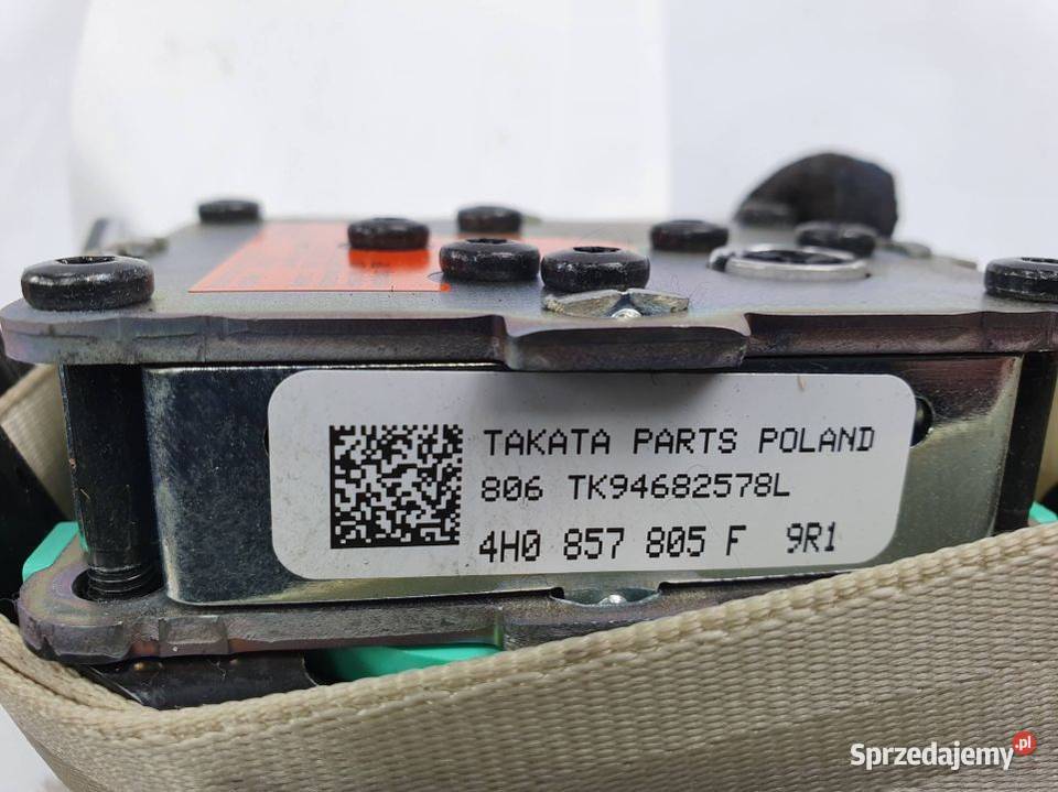 PAS BEZPIECZŃSTWA AUDI A8 L D4 4H0857805F kujawsko-pomorskie Lipno