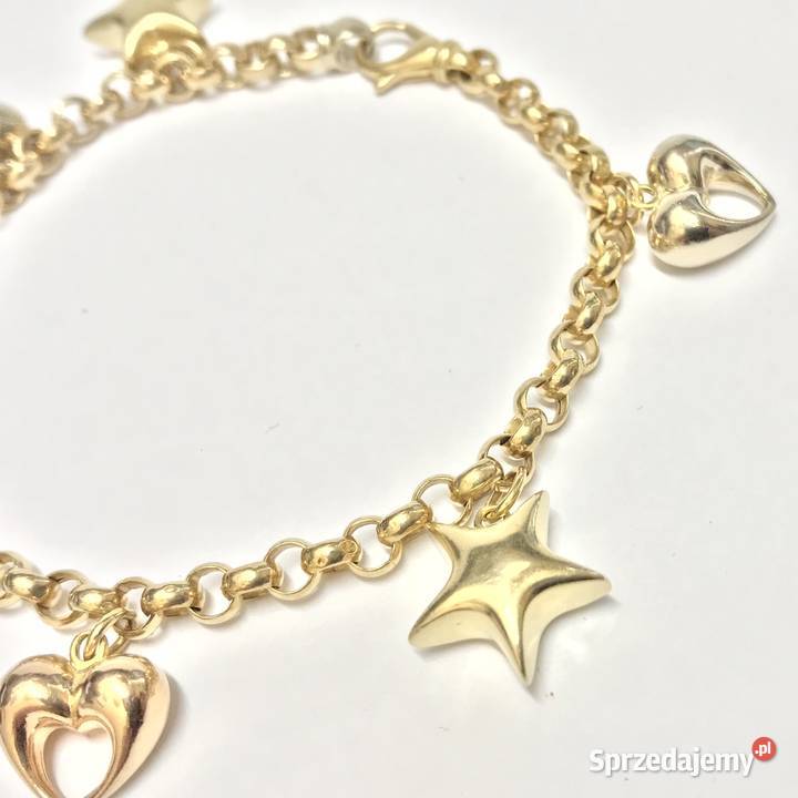 Złota BRANSOLETKA damska 18K cudne OZDOBY piękna złote Warszawa