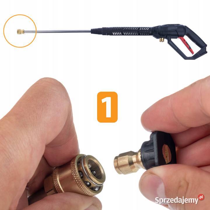 Pistolet Pro Clean Gun PCG1 z Lancą i Pianownicą Osprzęt do myjek Ludźmierz