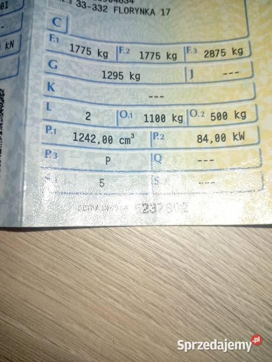 Fiat Doblo małopolskie Florynka