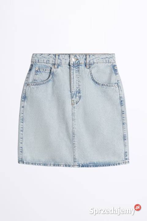 Spódnica Gina Tricot jeansowa jasna 36 S denim Szczecin