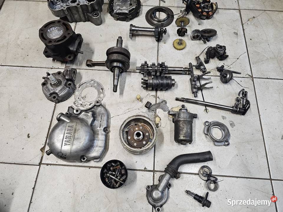 Yamaha TZR 80 silnik części wał głowica cylinder