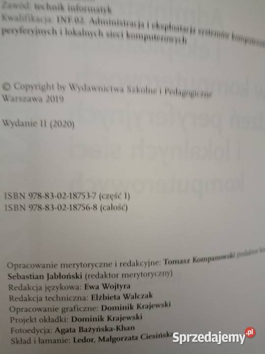 Administracja i eksploatacja systemów Warszawa