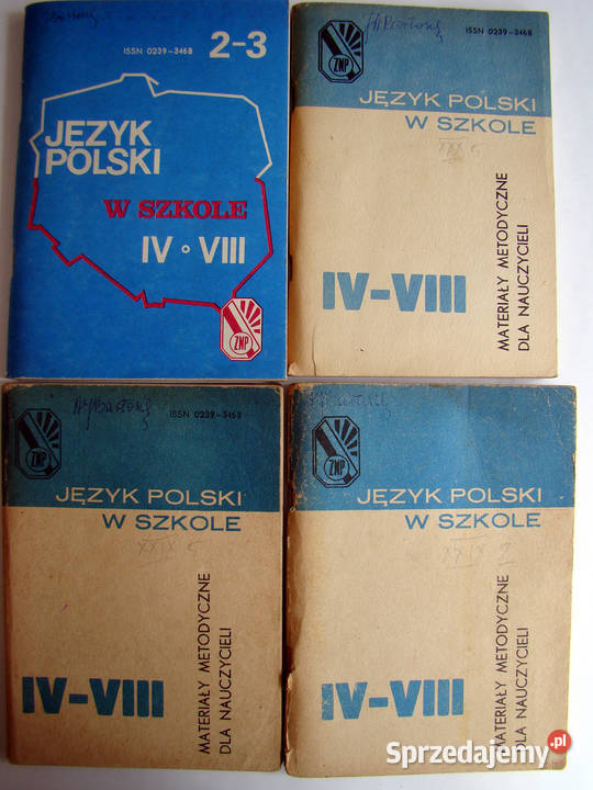 Język Polski w Szkole klas IV VIII Mat Rok wydania 1991 Limanowa