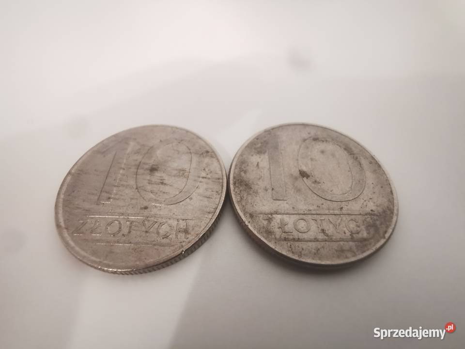 Stare monety 10 zł 1986 i 1987 rok PRL 2 szt