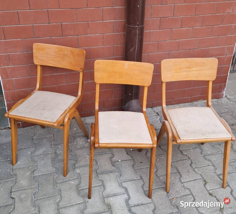Zestaw 3 KRZESEŁ BUMERANG FGościnińska Lublin