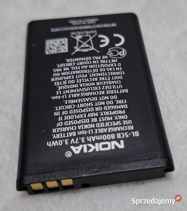 Bateria Nokia BL5CB 800mAh 37V Nokia C101 stan Czeladź