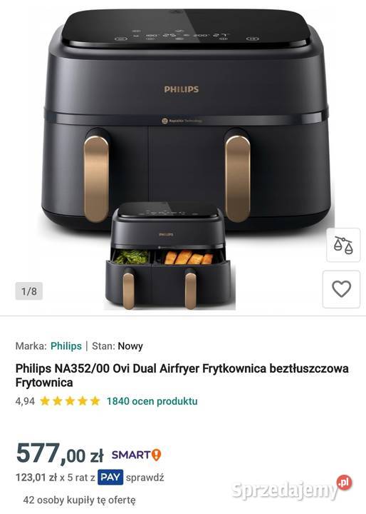 AirFryer Philips używany 2 miesiące Rzeszów